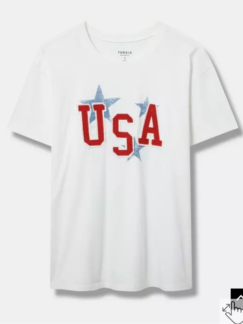 NWT Torrid USA Relaxed Heritage Jersey Crew Tee size 2X